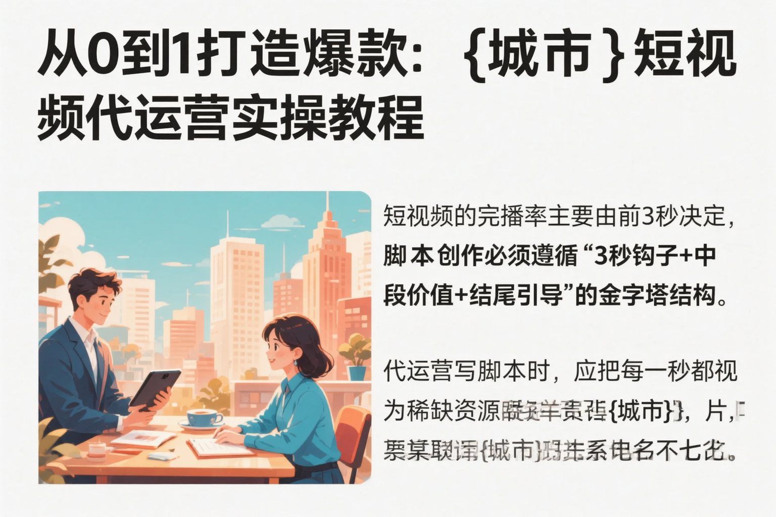 从0到1打造爆款:广西短视频代运营实操教程