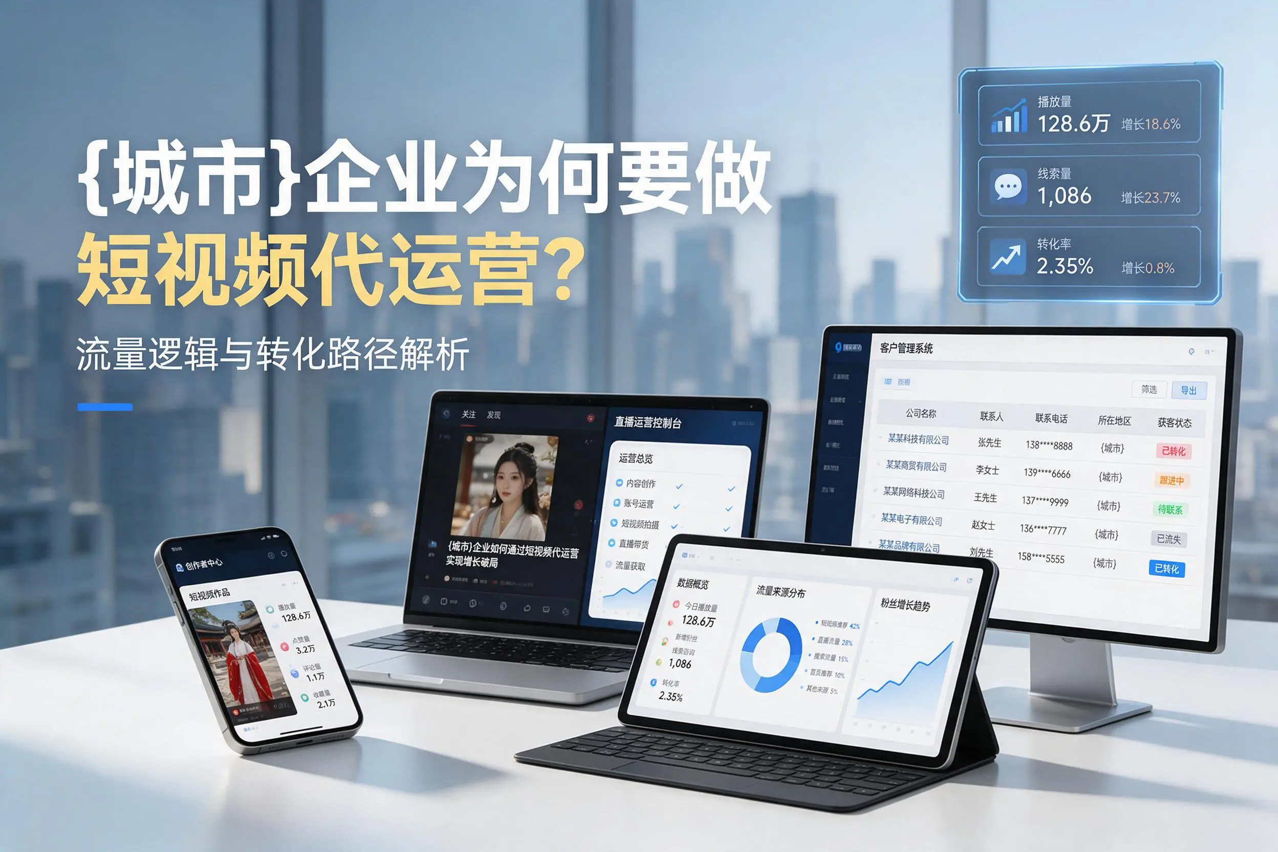 广西企业为何要做短视频代运营？流量逻辑与转化路径解析