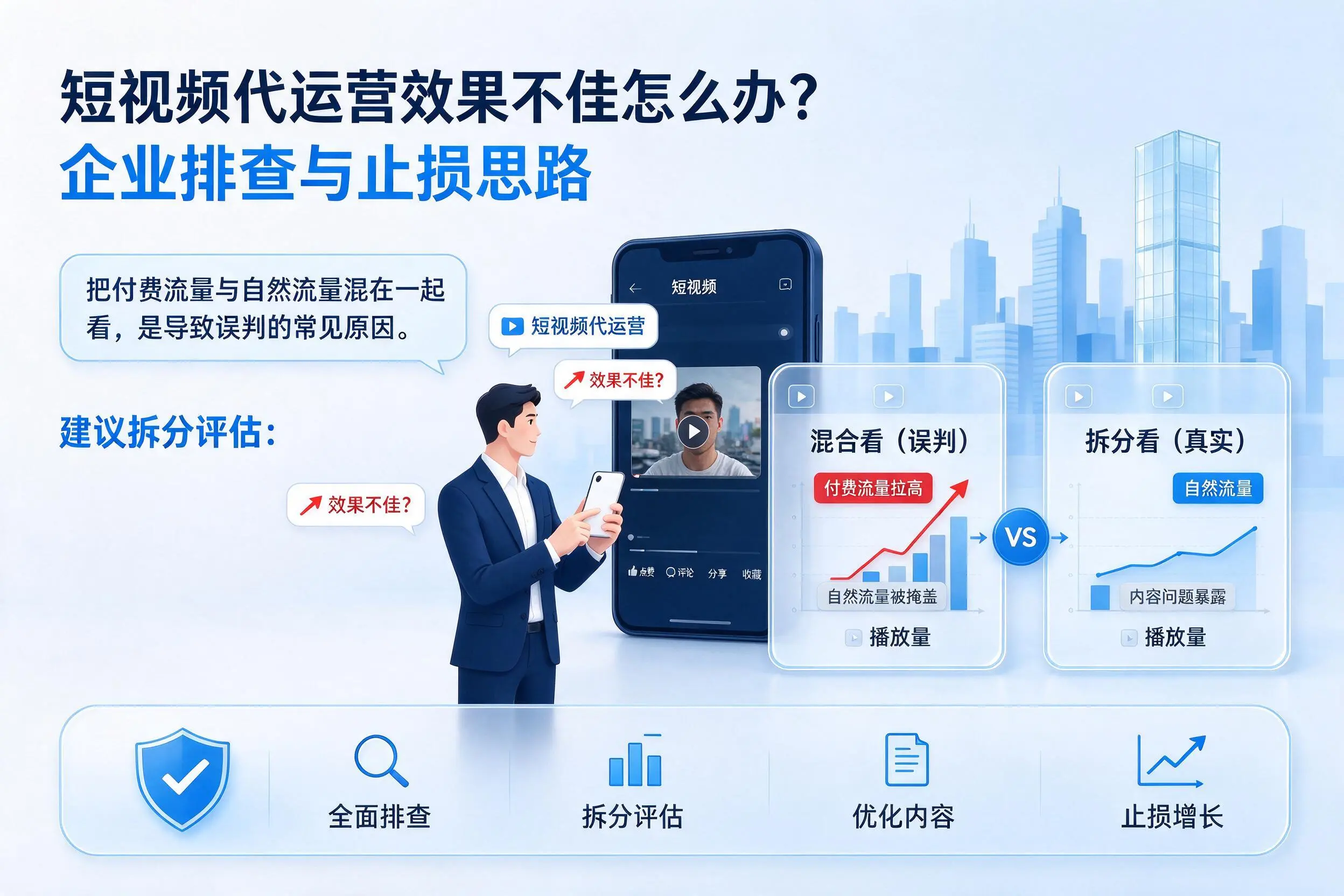 短视频代运营效果不佳怎么办？广西企业排查与止损思路