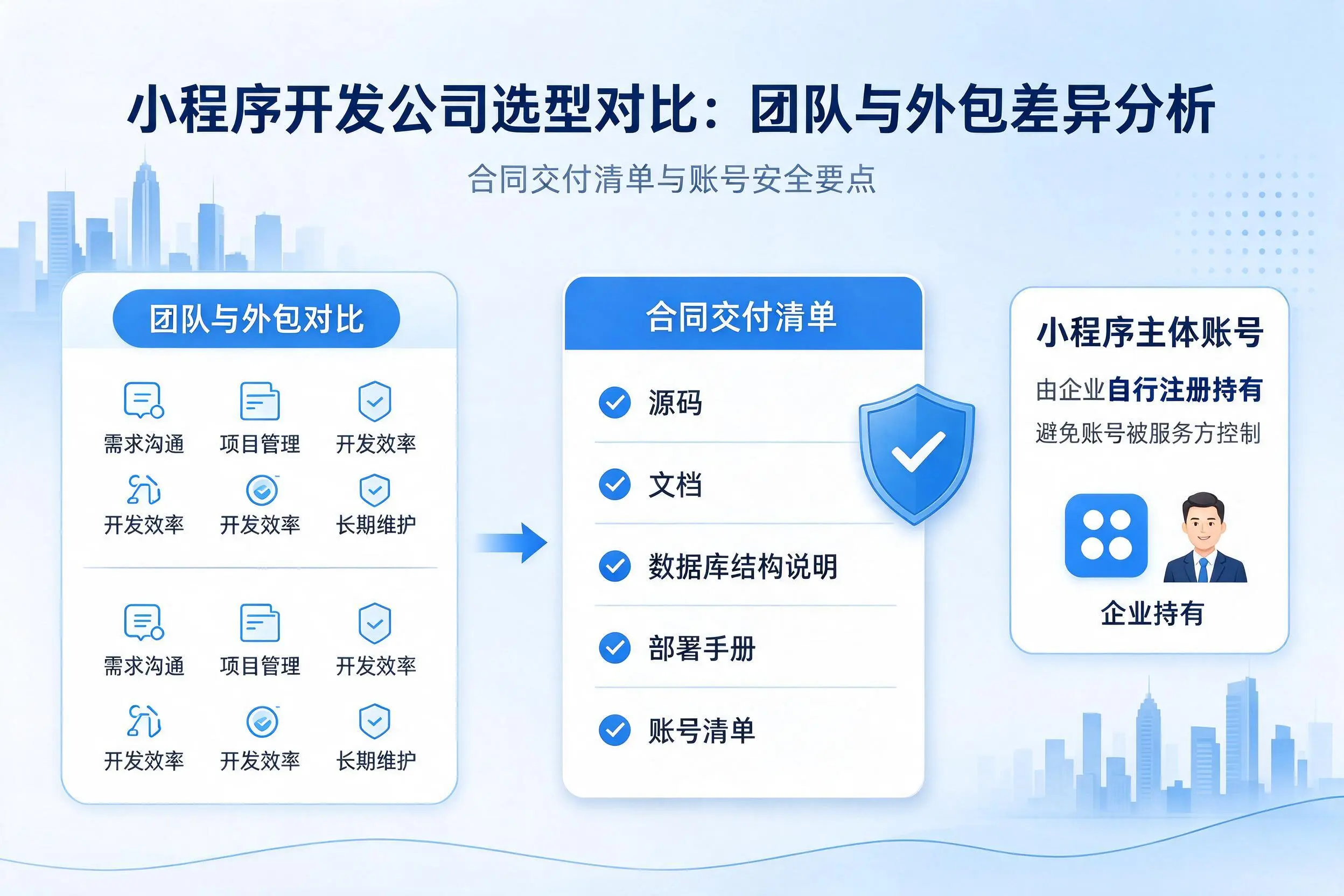 广西小程序开发公司选型对比:团队与外包差异分析
