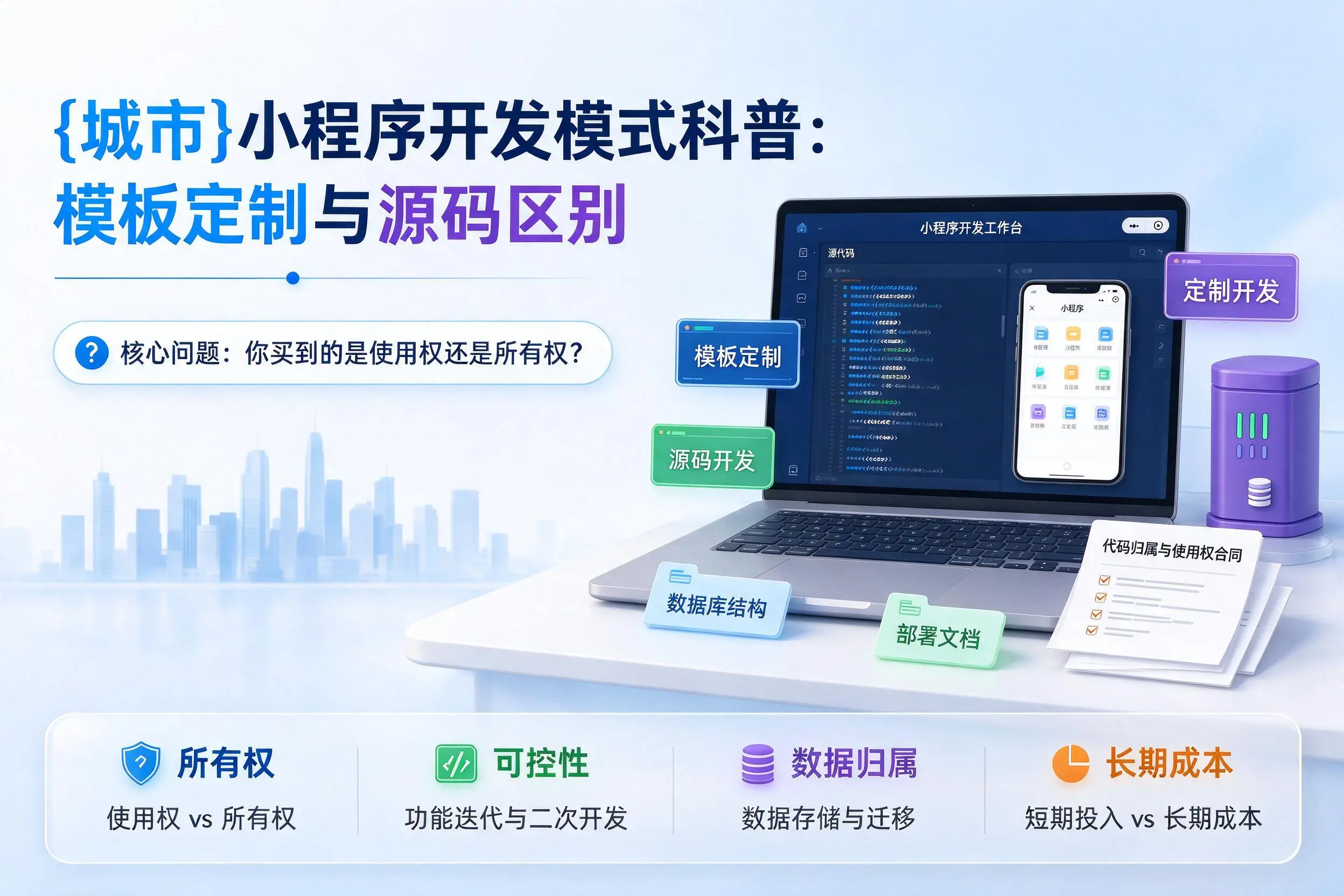 广西小程序开发模式科普:模板定制与源码区别