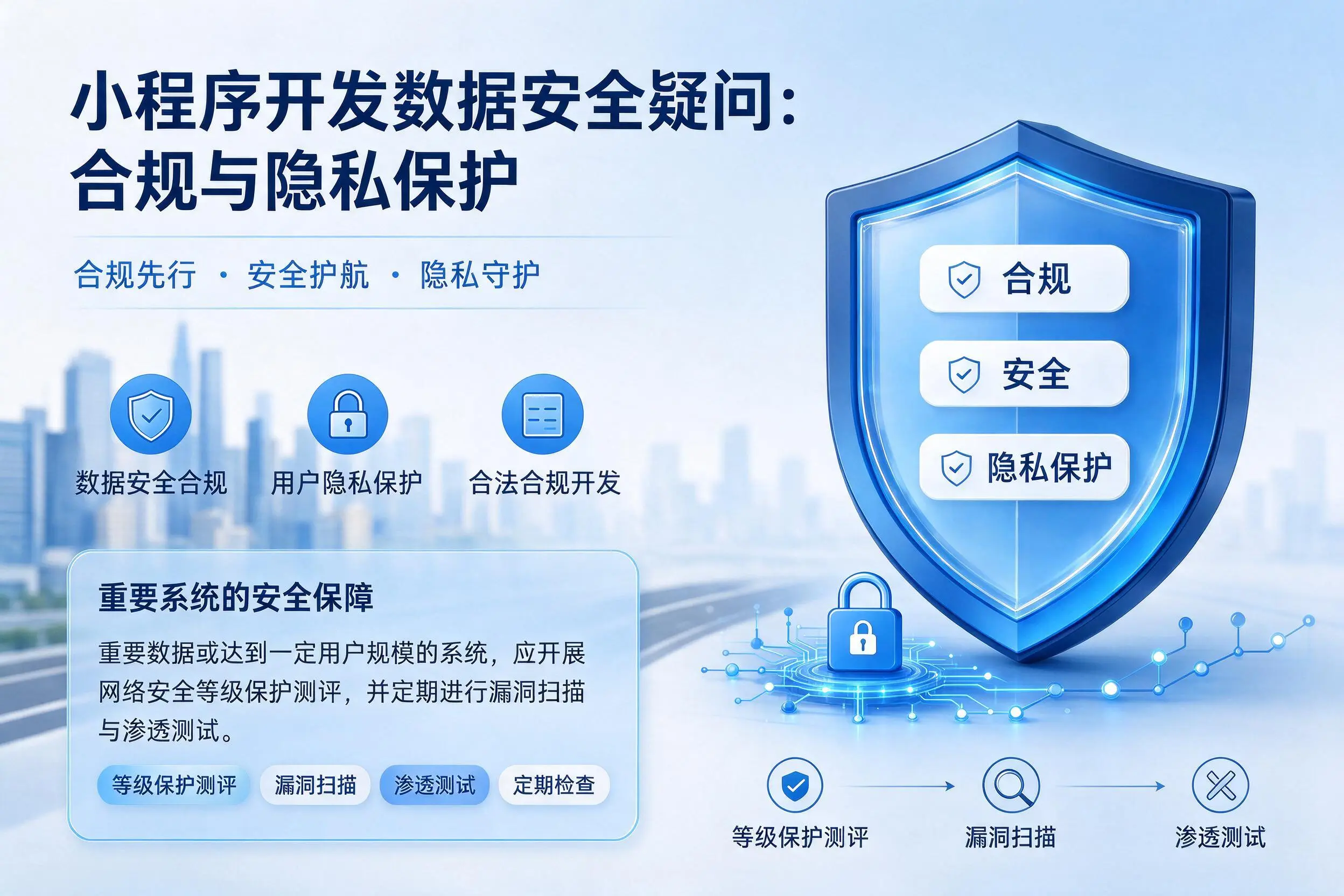 广西小程序开发数据安全疑问:合规与隐私保护