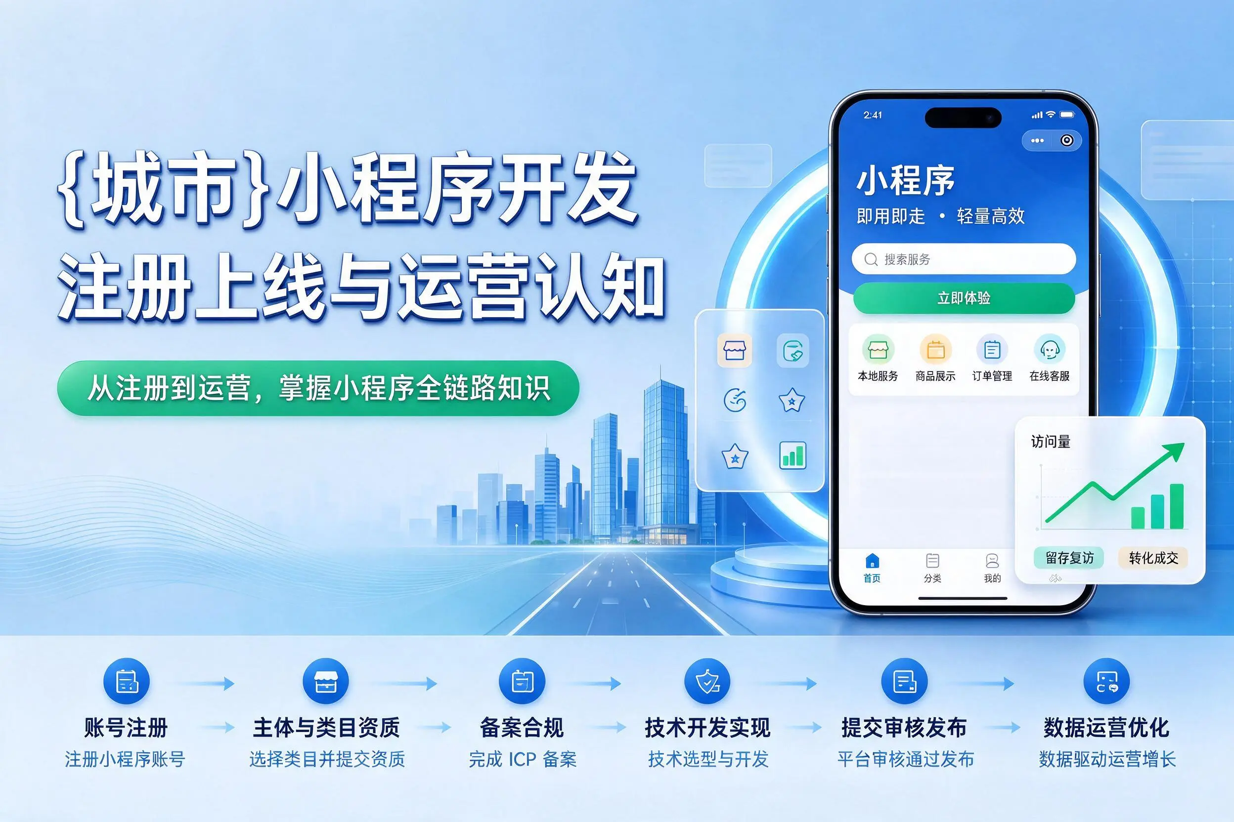 广西小程序开发基础知识科普:注册上线与运营认知