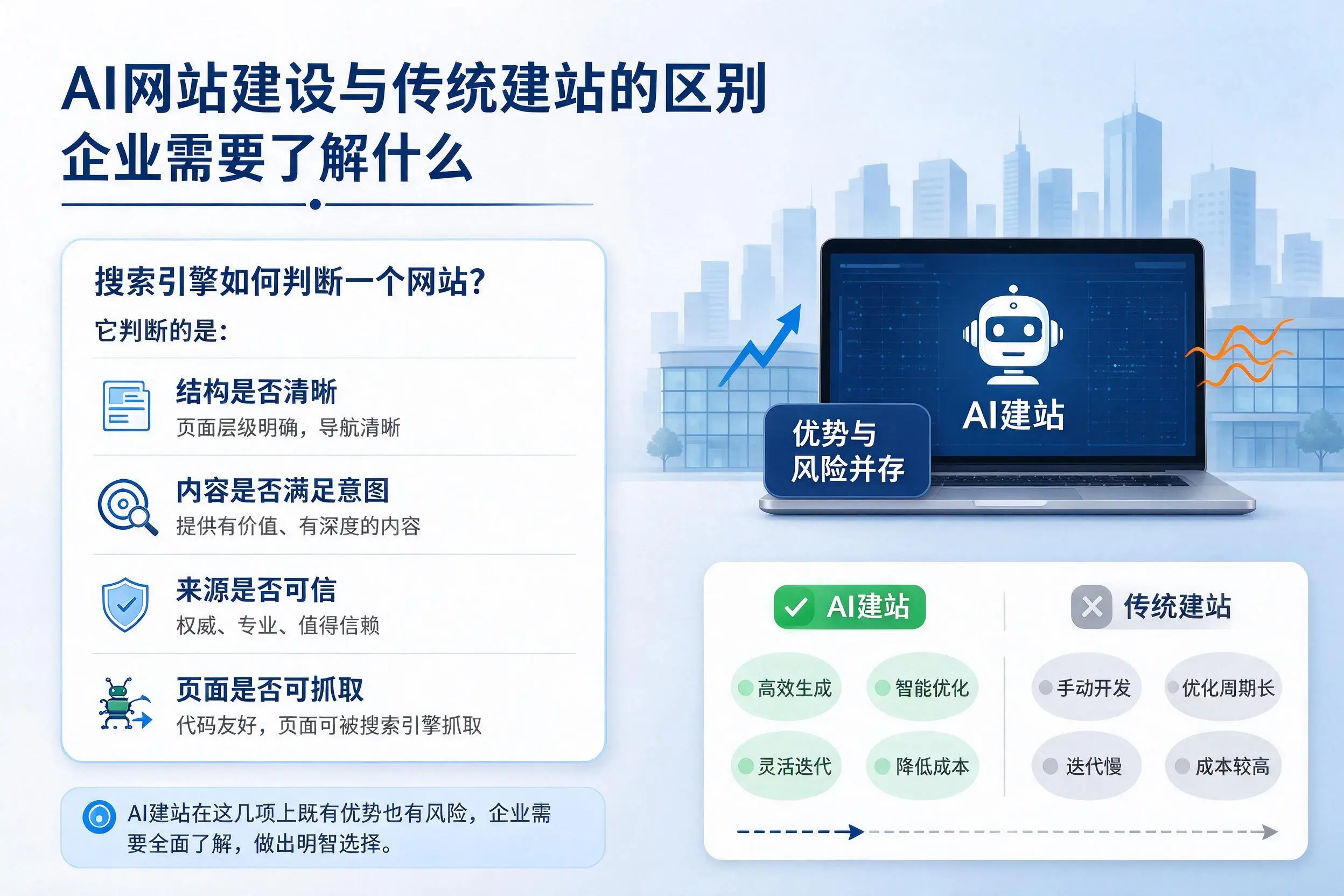 AI网站建设与传统建站的区别，广西企业需要了解什么