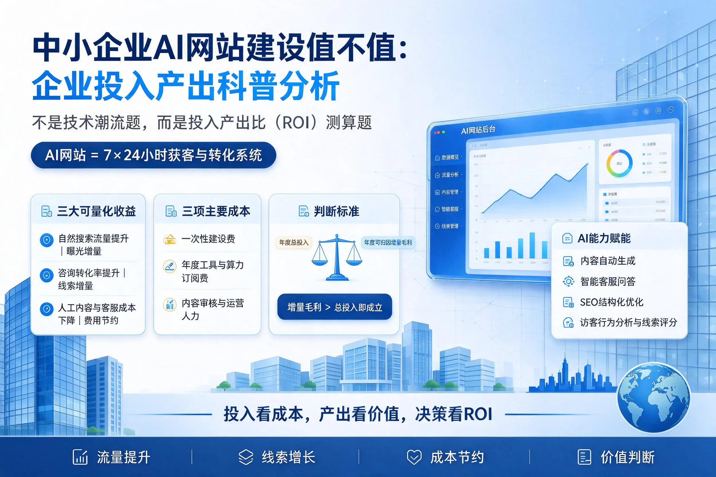 中小企业AI网站建设值不值:广西企业投入产出科普分析