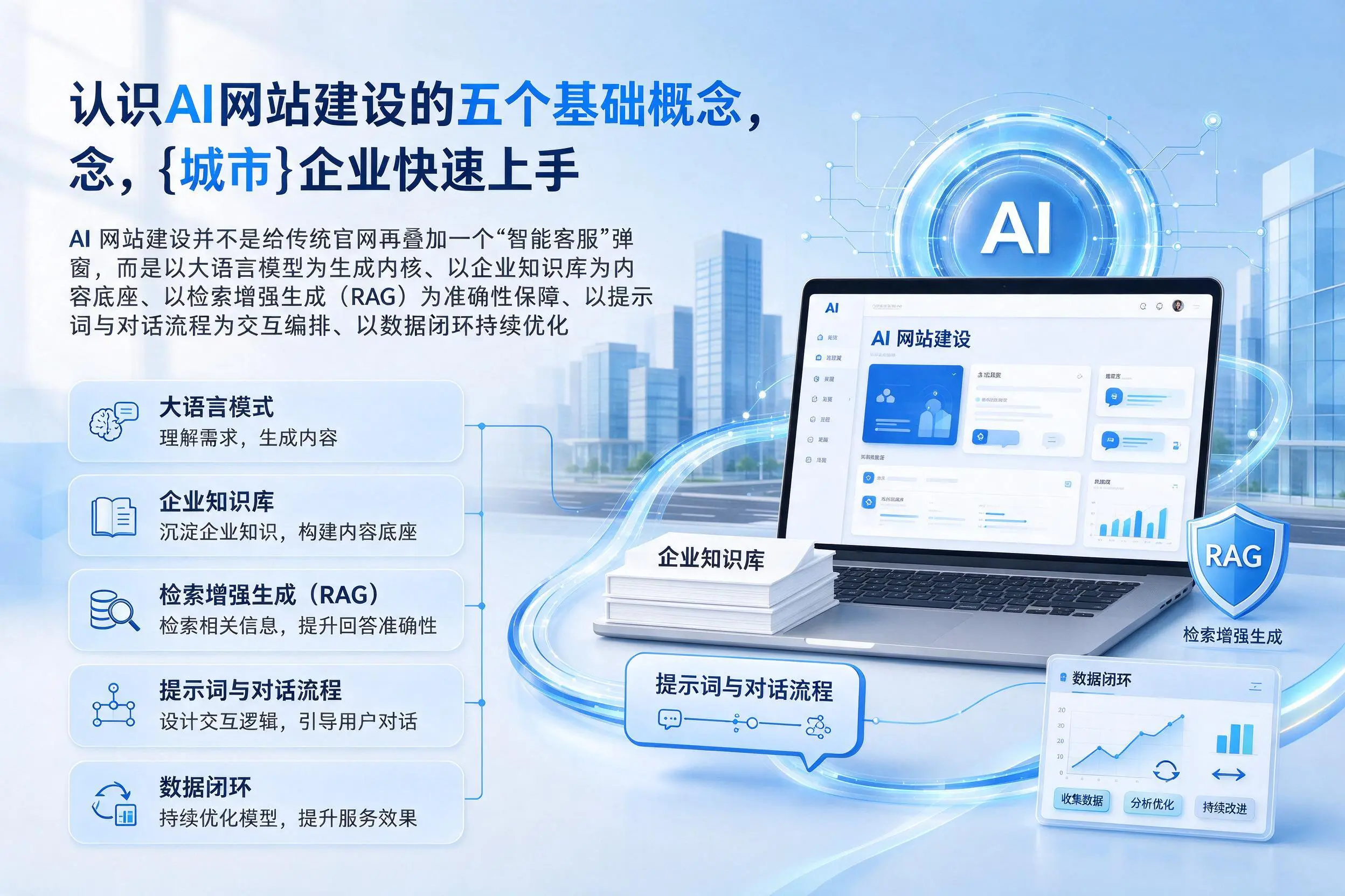 认识AI网站建设的五个基础概念，广西企业快速上手