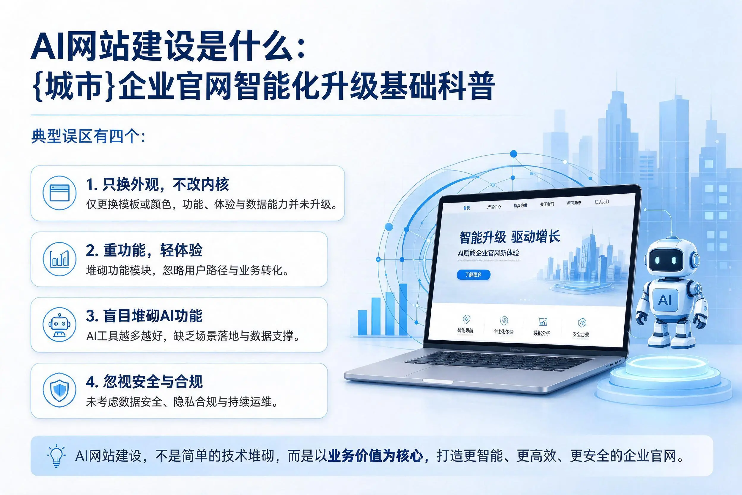 AI网站建设是什么：广西企业官网智能化升级基础科普