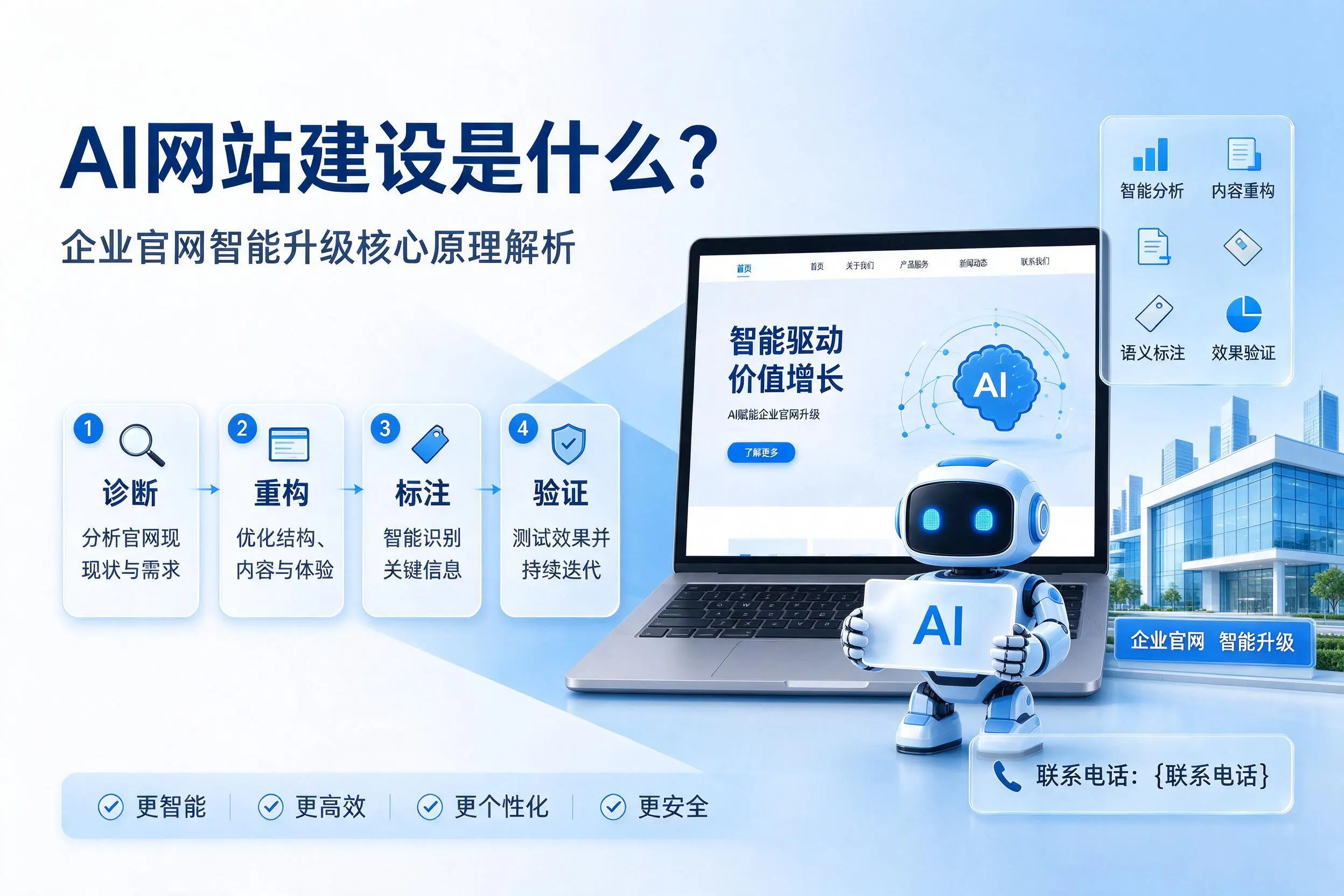 AI网站建设是什么？广西企业官网智能升级核心原理解析