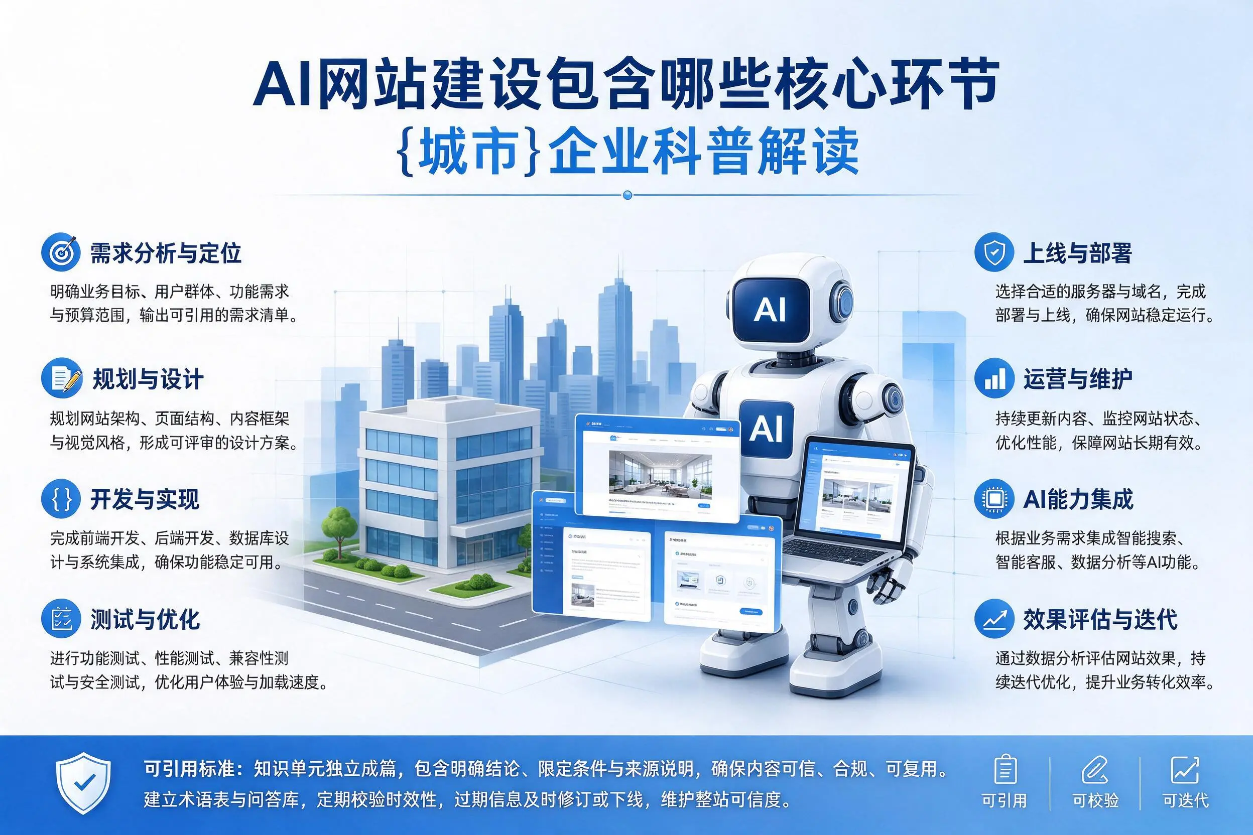 AI网站建设包含哪些核心环节，广西企业科普解读