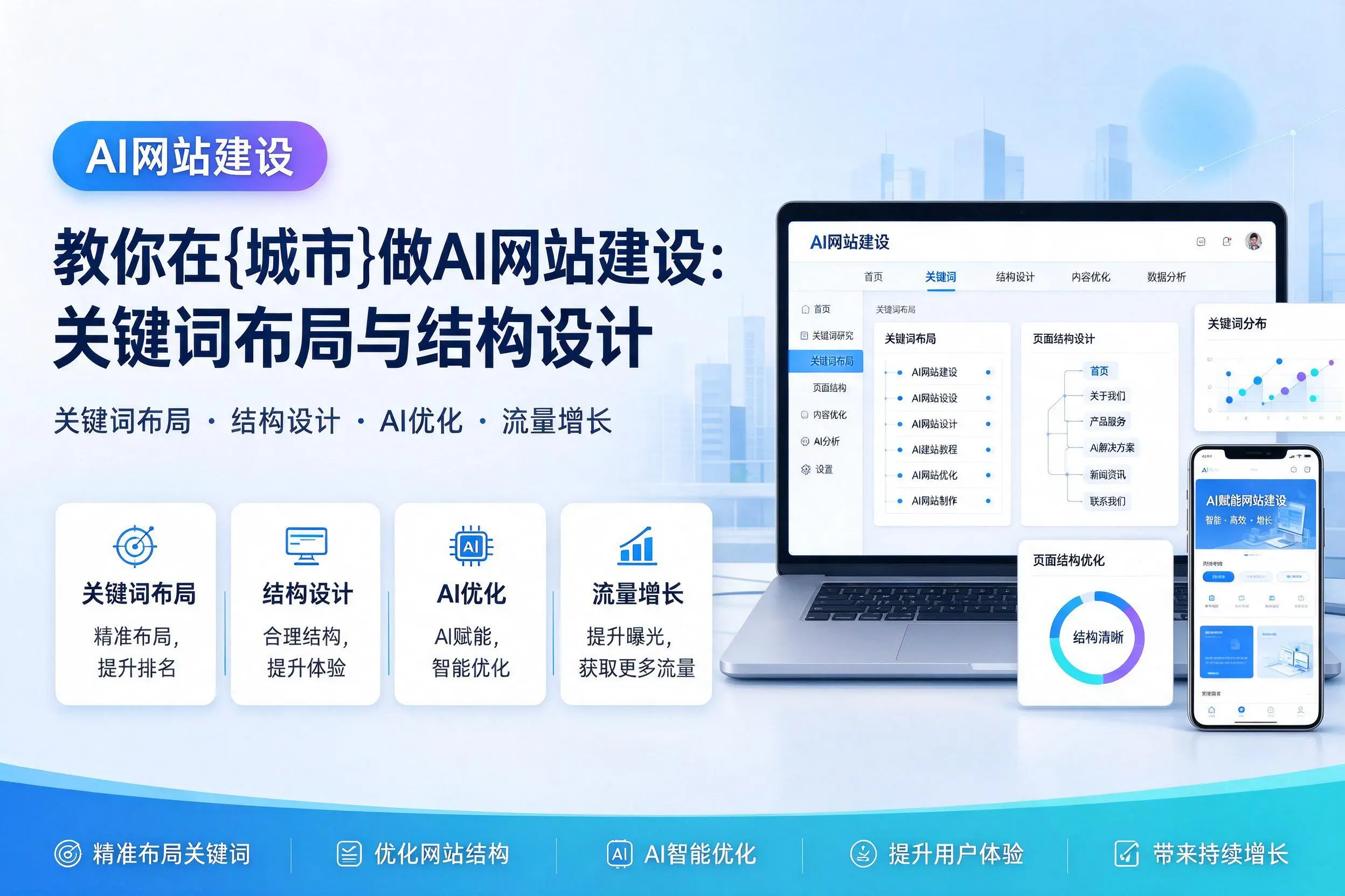 教你在广西做AI网站建设：关键词布局与结构设计