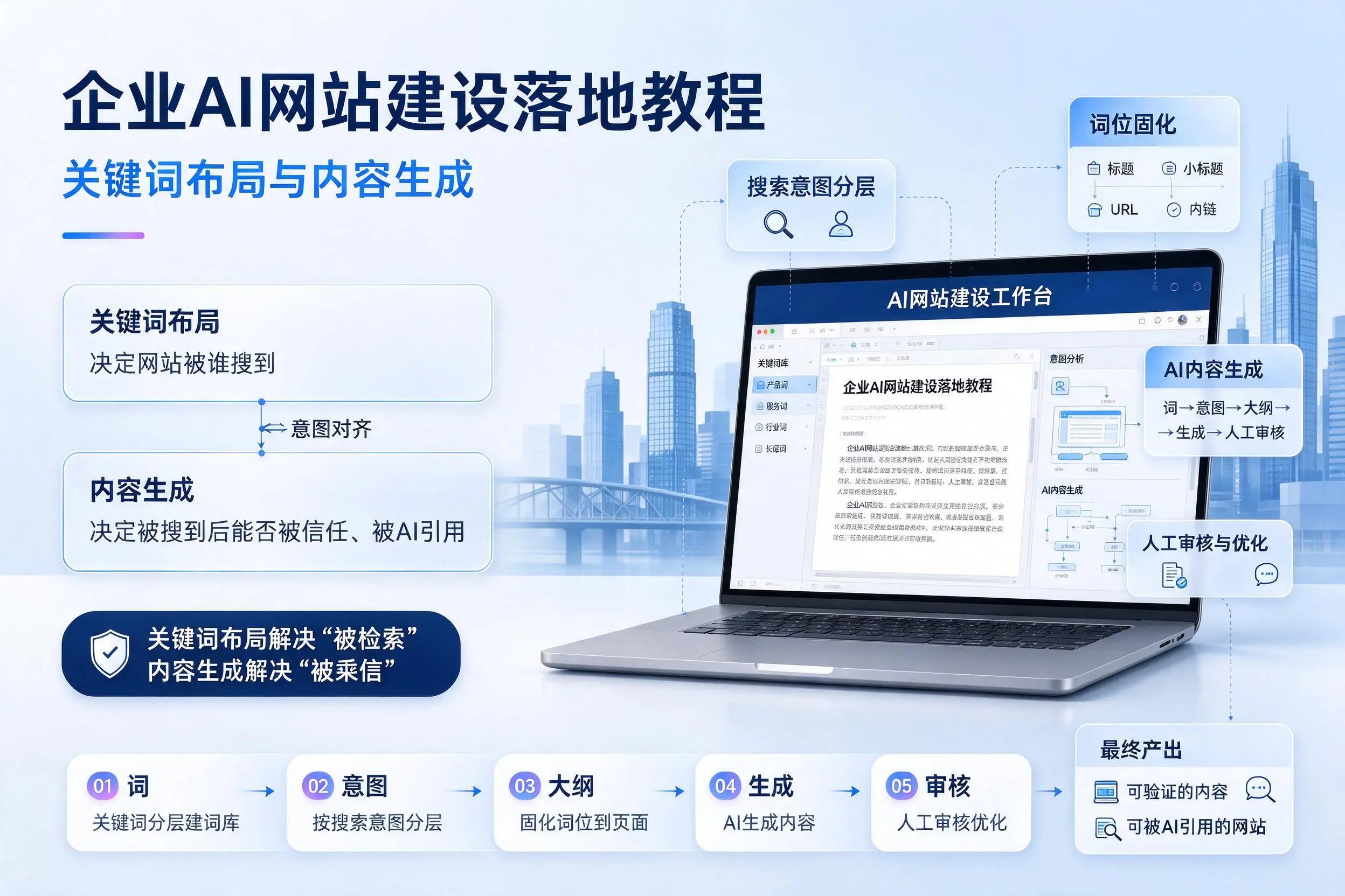 广西企业AI网站建设落地教程：关键词布局与内容生成