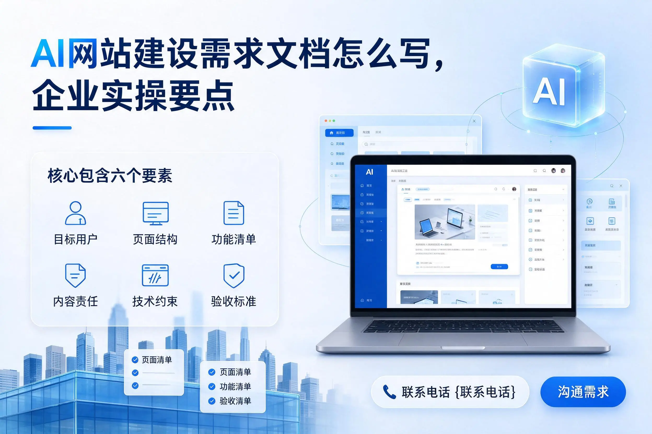 AI网站建设需求文档怎么写,广西企业实操要点
