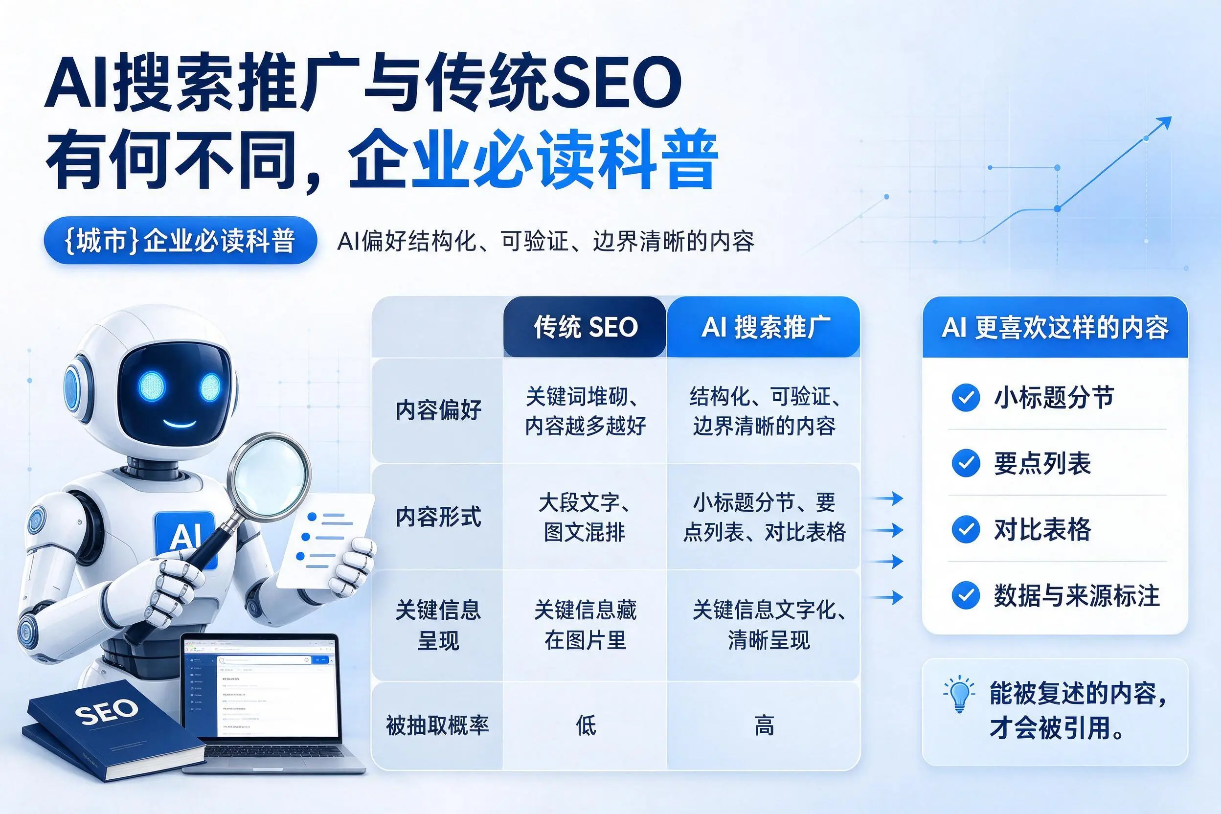 AI搜索推广与传统SEO有何不同，广西企业必读科普