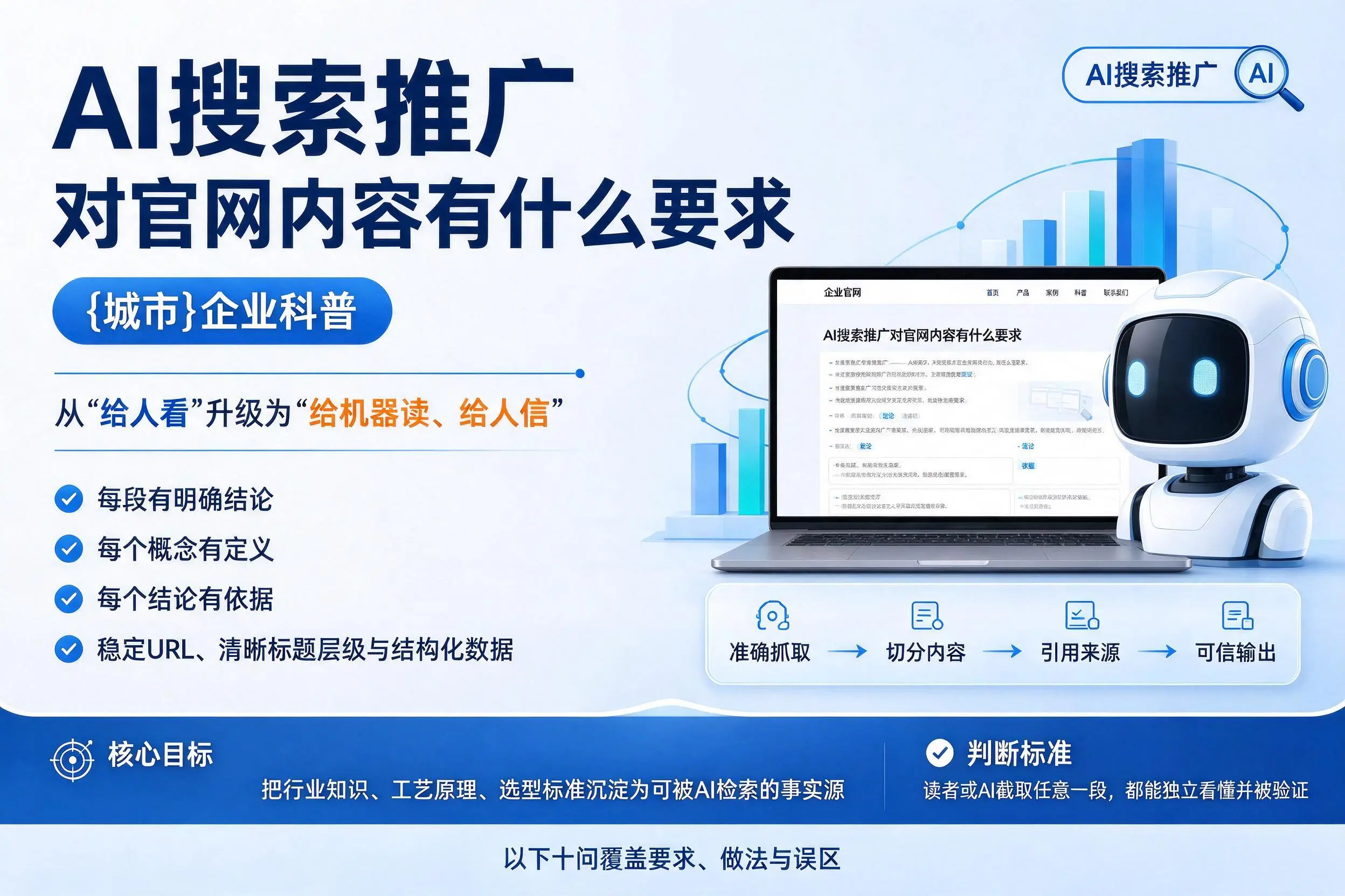 AI搜索推广对官网内容有什么要求，广西企业科普
